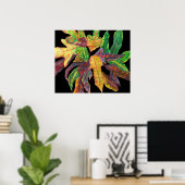 Poster Feuille majestueux (Bureau à domicile)