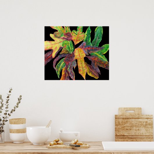 Poster Feuille majestueux (Cuisine)