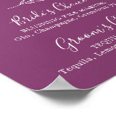Poster Feuille minimale | Berry Purple Signature Boissons (Coin)