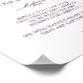 Poster Feuille minimale | Signal de la cérémonie d'enregi (Coin)