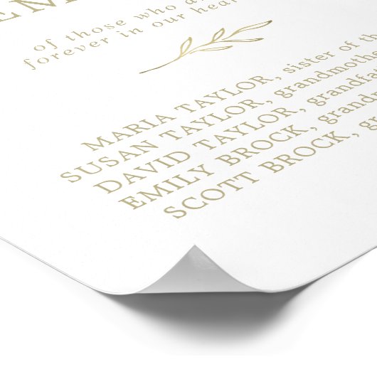 Poster Feuille minimale | Symbole commémoratif Gold In Lo (Coin)