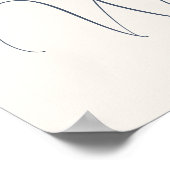 Poster Feuille moderne en détresse Mariage photo accueil (Coin)