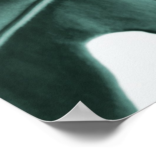 Poster Feuille Monstera (Coin)