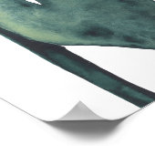 Poster Feuille Monstera 4 (Coin)