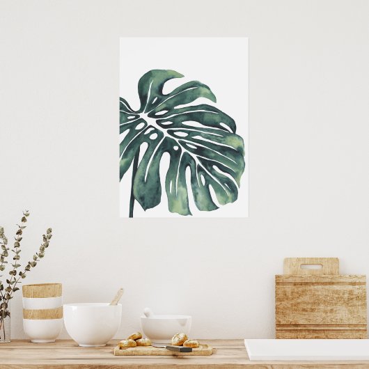 Poster Feuille Monstera 4 (Cuisine)