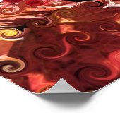 POSTER FEUILLE ROUGE (Coin)