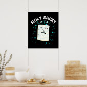 Poster Feuille Saint Funky Halo Papier Pun Dark BG (Cuisine)