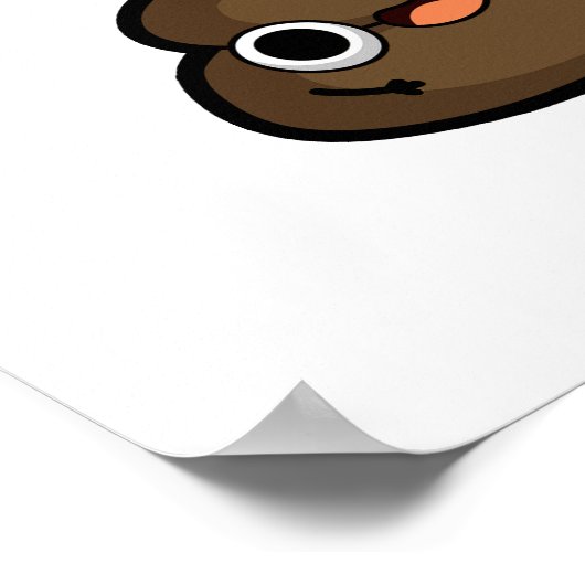 Poster Feuille se produit amusant jeu de papier (Coin)