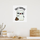 Poster Feuille se produit amusant jeu de papier (Cuisine)