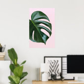 Poster Feuille tropicale Monstera (Bureau à domicile)