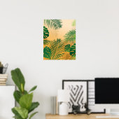 Poster Feuilles 4 (Bureau à domicile)