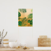 Poster Feuilles 4 (Cuisine)