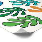 Poster Feuilles Abstraits (Coin)