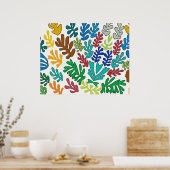 POSTER FEUILLES ABSTRAITS 2 (Cuisine)