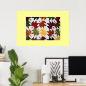 Poster Feuilles Amish (Bureau à domicile)