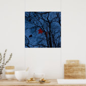 Poster feuilles au clair de lune (Cuisine)