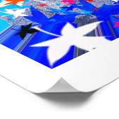 Poster Feuilles au clair de lune (Coin)