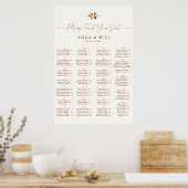 Poster Feuilles Automne Réception Automne Siège Alphabéti (Cuisine)