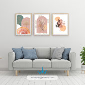 Poster Feuilles botaniques minimalistes modernes