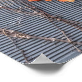 Poster feuilles Brown séchés à l'eau (Coin)