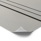 Poster Feuilles d'acier (Coin)