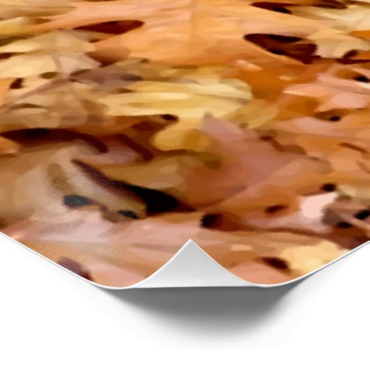 POSTER FEUILLES D'AUTOMNE (Coin)