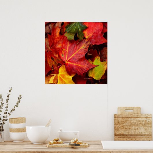 POSTER FEUILLES D'AUTOMNE (Cuisine)