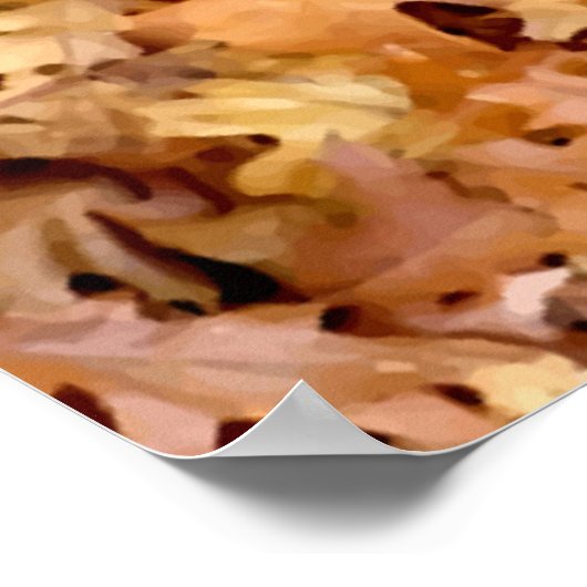 POSTER FEUILLES D'AUTOMNE (Coin)