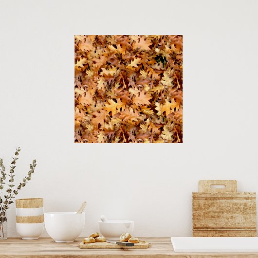 POSTER FEUILLES D'AUTOMNE (Cuisine)