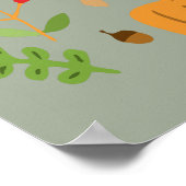 Poster Feuilles d'automne (Coin)
