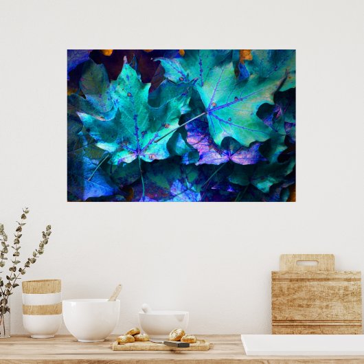 Poster Feuilles d'automne (Cuisine)