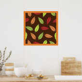 POSTER FEUILLES D'AUTOMNE (Cuisine)