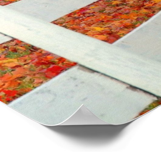 Poster Feuilles d'automne (Coin)