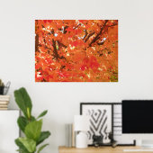 Poster Feuilles d'automne 1 (Bureau à domicile)