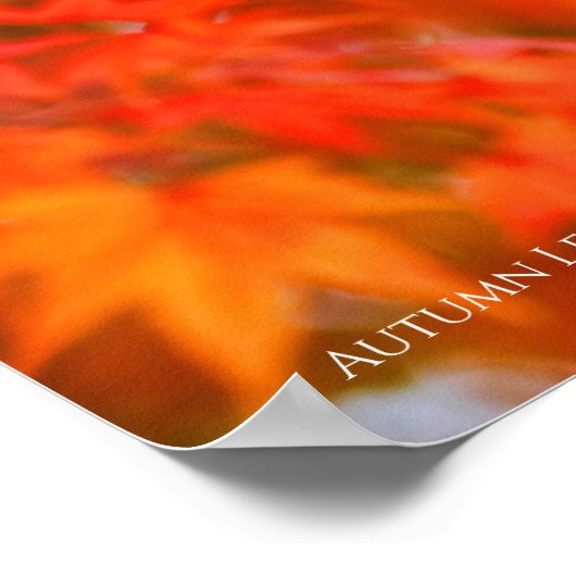 Poster Feuilles d'automne [Affiche] (Coin)