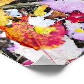 Poster Feuilles d'automne au sol (Coin)