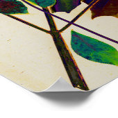 Poster Feuilles d'automne en couleurs royales (Coin)