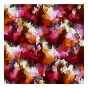 Poster Feuilles d'automne éparpillées...