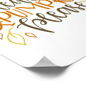 Poster Feuilles d'automne et Citrouilles S'il vous plaît  (Coin)