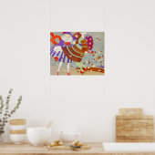 POSTER FEUILLES D'AUTOMNE ET CONCEPTEUR DE COSTUME VENT / (Cuisine)