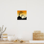 Poster Feuilles d'automne et poème sur le vent (Cuisine)