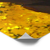 Poster Feuilles d'automne jaune et orange, ZSSPG vertical (Coin)