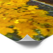 Poster Feuilles d'automne Jaune et Orange, ZSSPG vertical (Coin)