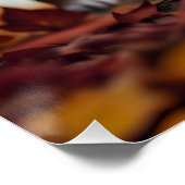 Poster Feuilles d'automne Lion (Coin)