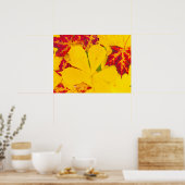 Poster Feuilles d'automne motif (Cuisine)