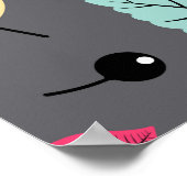 Poster Feuilles d'automne : Motif foncé sans couture (Coin)