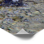 Poster Feuilles d'automne sous l'eau (Coin)