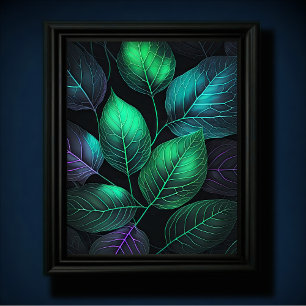 Poster Feuilles de bijoux
