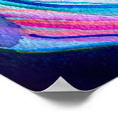 Poster Feuilles de canna tropicale aquarelle (Coin)