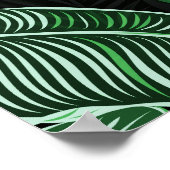 Poster Feuilles de la jungle luxuriante (Coin)